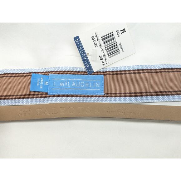 Lot of 2 J.McLaughlin(NWT) Talbolts Belt Womens M Ribbon Snake Embossed Leather - Picture 3 of 8
